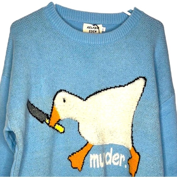 NWT Aelfric Eden “Killer Goose” Knit Sweater - Picture 4 of 8